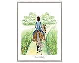 Personalised Horse Gift for Girls,Horse Gifts,Horse Art,Horse riding gift,Horse Memorial, Horse wall art, Horse Picture, Birthday gift UNFRAMED Available in 5'x7',A5,8'x10',A4,A3