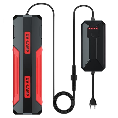 Stérilisateur UV D'aquarium,9/15/22 W ABS Clarificateur D'eau pour Aquarium Dissolvant D'algues a Lumière UV avec Contrôleur de Synchronisation Externe...