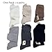 Korean Style Casual Knit Slouch Socks Durable Ribbed Exposed Label Comfort Fashion Appeal Teens GenZ Street City Boy (6 Pairs)