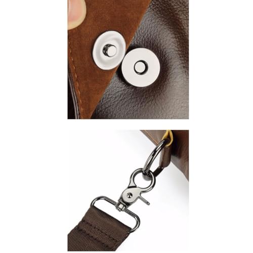 Mens Messenger Shoulder Bags Genuine Leather Casual Daypacks Handbags Briefcases Waist Packs Travel Bags 13Inch4