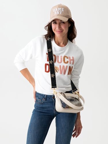 Game Day Beaded Purse Strap, Stadium Football University College Stars Bag Strap Tailgating Accessory,Football Season Game Day Concert Clear Crossbody Handbag Replacement Strap3