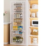 Delamu 9 Tier Over The Door Pantry Organizer, Pantry Organization and Storage, Hanging Spice Rack...