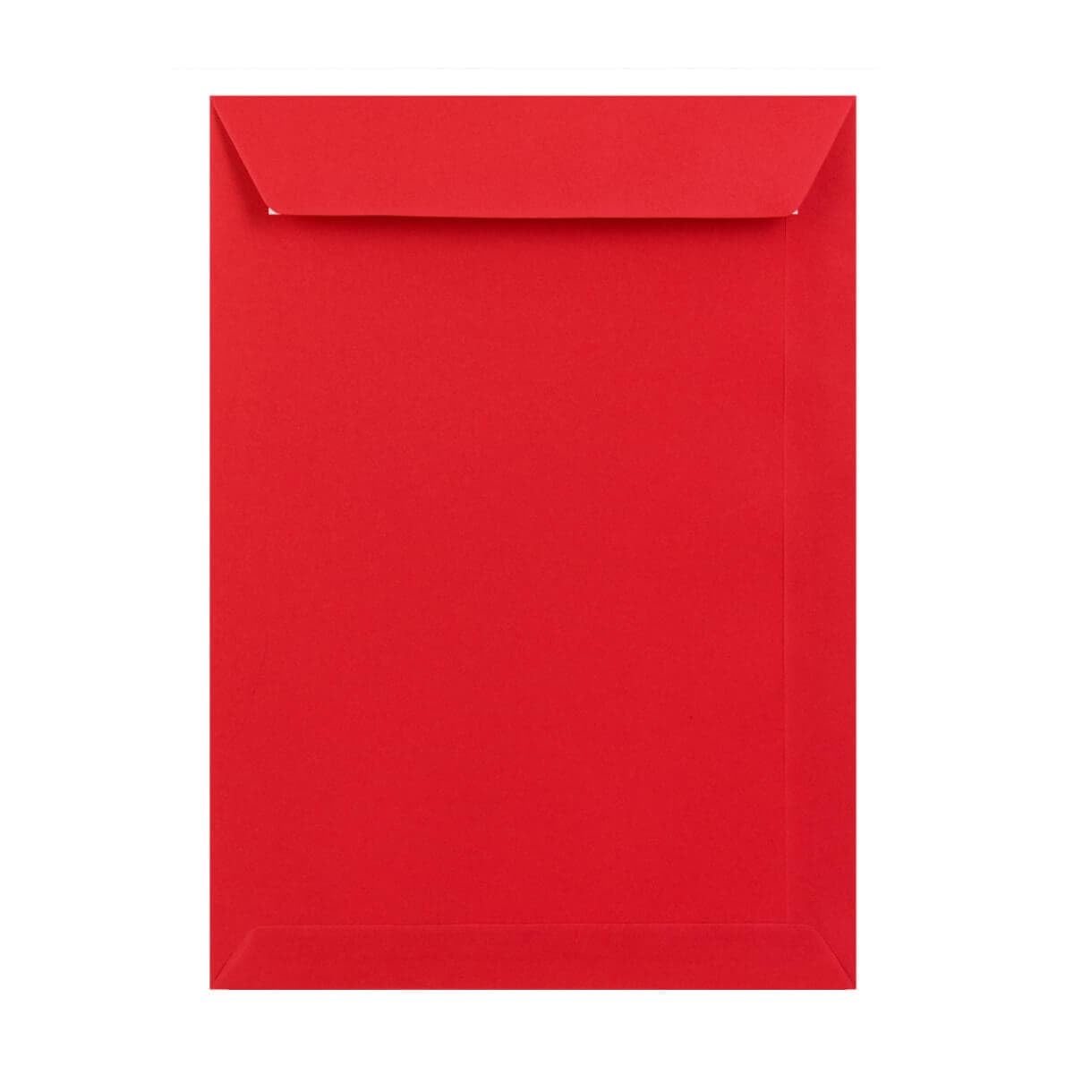 50 Bright Red C4 (to fit A4) Envelopes - 324mm x 229mm - Straight Pocket Flap Peel/Seal Red Coloured Envelopes - 120gsm Clariana Paper - to Fit A4 Inserts (Unfolded)