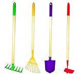 JustForKids Kids Garden Tool Set Toy, Rake, Spade...