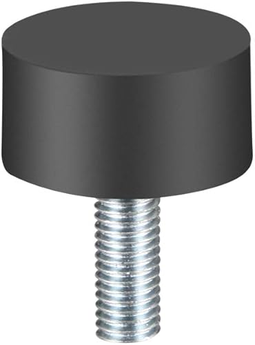 Miniatura 3 de uxcell Soportes de goma de rosca M8, aisladores de vibración, amortiguador cilíndrico con pernos de 1.181 in x 0.591 in, 2 piezas