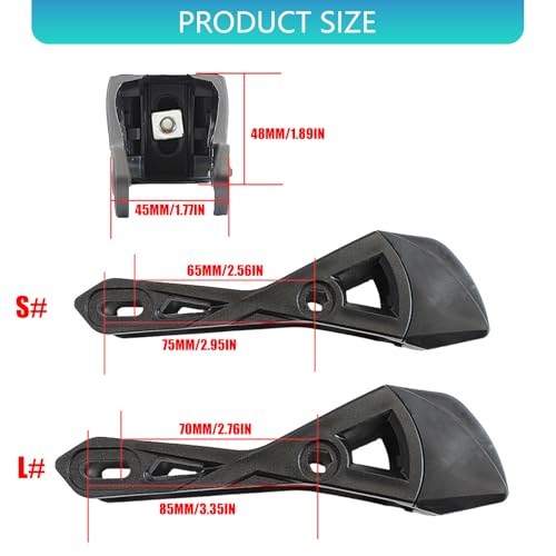 Poystng Patins de butée de Freins de sécurité de Patinage Bloc de Freins de Patins à Roues alignées antidérapants pour à Roues alignées améliorant la sécurité de butée de Remplacement – vue 3