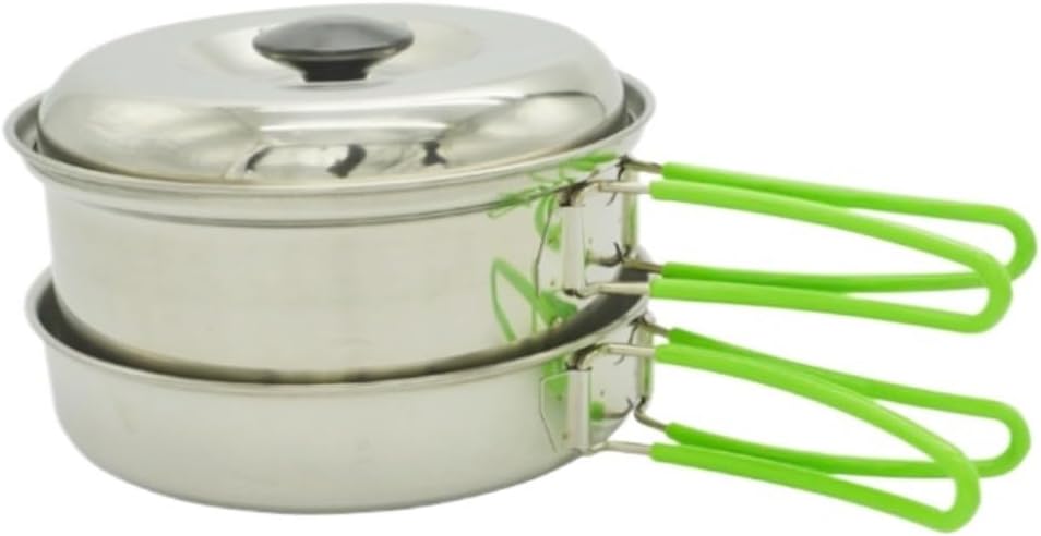 Camping Kitchen Utensil Camping Cookware Camping Cooking Cookware Set Outdoor Portable Stainless Steel Picnic Pots for Outdoor Cooking