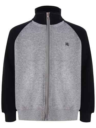 Unisex Kids Girls Boys Winter Warm Sherpa Lined Zip Up Jacket Stand Collar Long Sleeve Zipper Sweatshirt Outerwear