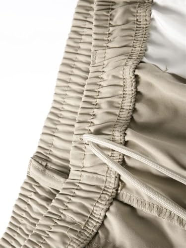 Solid Color Casual Simple High Waist Elastic Pocket Stitching Multi-Color Men's Work Pants2