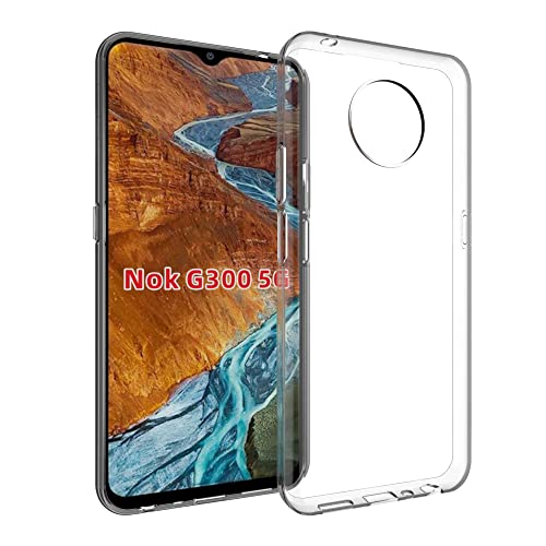 QitayoLife Handywelt-Niefern Coque de protection hybride en silicone pour Nokia G300 Transparent Cover