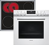 Siemens EQ521KA00W iQ500 Herd-Kochfeld-Kombination / 59,4 cm / 3D-Heißluft Plus / Aufheizkontrolle