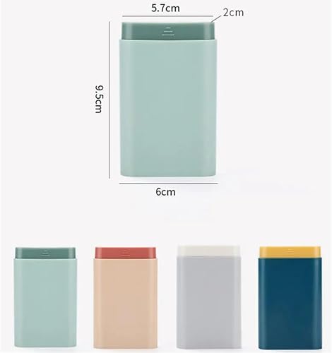 Miniatura 7 de Organizador de píldoras de bolsillo  6 compartimentos  Lindo, tamaño de bolsillo, portátil, perfecto para viajes (rosa)