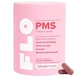 FLO PMS Vitamins for Women, 30 Servings (Pack of 1) - Proactive PMS Relief - Targets Hormonal Breakouts, Bloating, Cramps, & Mood Swings with Chasteberry, Vitamin B6, & Lemon Balm