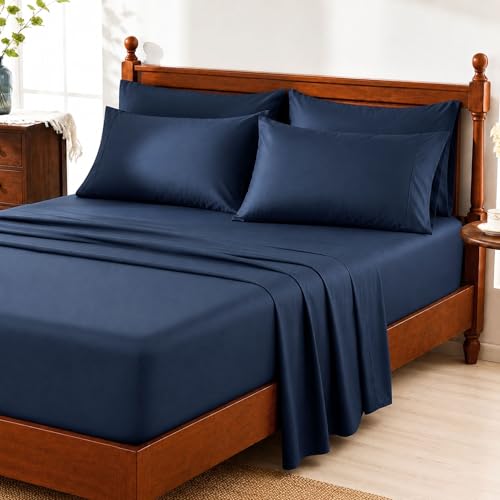 Image of Chaps Full Size Sheet & Pillowcase Sets- 6 Piece, Deep Pocket, Wrinkle Free