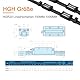 HGR20 1000mm linearführung set,2 Stücke 1000mm Linearschienen und 4 Stücke HGH20CA Gleitblock Schiebeblock