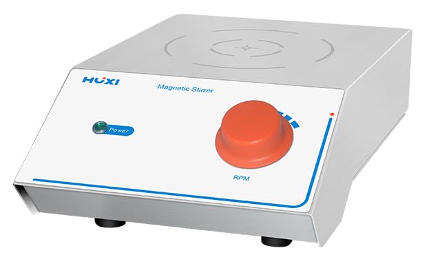 Magnetic Stirrer 5L Lab Stirrer Magnetic Stir Plate with Speed 50-1800rpm Frequency 50-60HZ Max Capacity 5L Adjust Mode Knob Brushless Motor Stainless Steel Shell Material