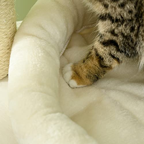 Pawhut 3-Level Cat Tree With Sisal Scratching Posts, Fun Cat Badminton Toy For Playing, Soft Cushions, & Play Areas #TOP6