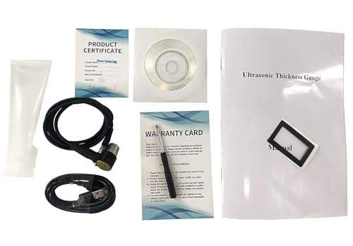 Medidor de espesor ultrasónico para metales acero LCD 1-230mm miniatura 6