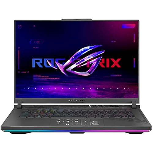 ASUS ROG Strix G16 (2023) Gaming Laptop, 16â€ Nebula Display 16:10 QHD 240Hz, GeForce RTX 4070, Intel Core i9-13980HX, 32GB DDR5, 1TB PCIe SSD, Wi-Fi 6E, Windows 11 Pro, G614JI-XS96,Eclipse Gray