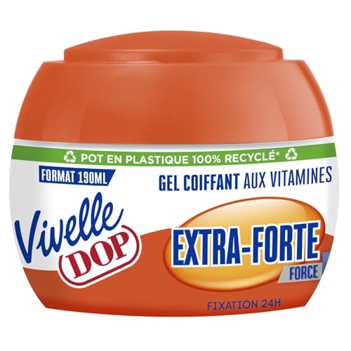Gel fixation extra forte Vivelle Dop tenue optimale et soin vitaminé cheveux structurés