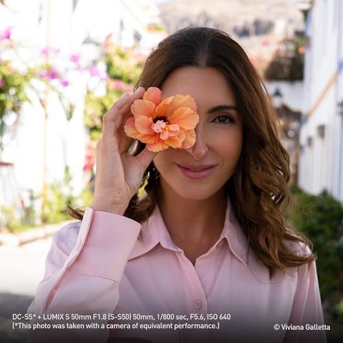 Panasonic DC-S5DWE-K Lumix S5D Full Frame Mirrorless Camera Body, 24.2MP, 4K 60P Recording, Live View Finder, Free Angle Monitor, Wi-Fi, Bluetooth, with S-R1840E 18-40mm & S-S50ME 50mm Lenses, Black