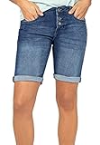 Sublevel Damen Jeans Bermuda Shorts Kurze Hose Dark-Blue M