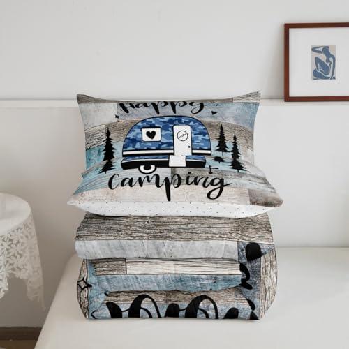Parure de lit camouflage enfant : la solution déco pour lit double rustique - 6