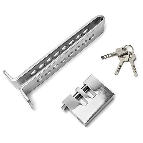 Qwork Auto Anti-Theft Brake Clutch Lock, Car Security Protection Safety Tool, Stainless Steel Car Brake Lock #TOP6