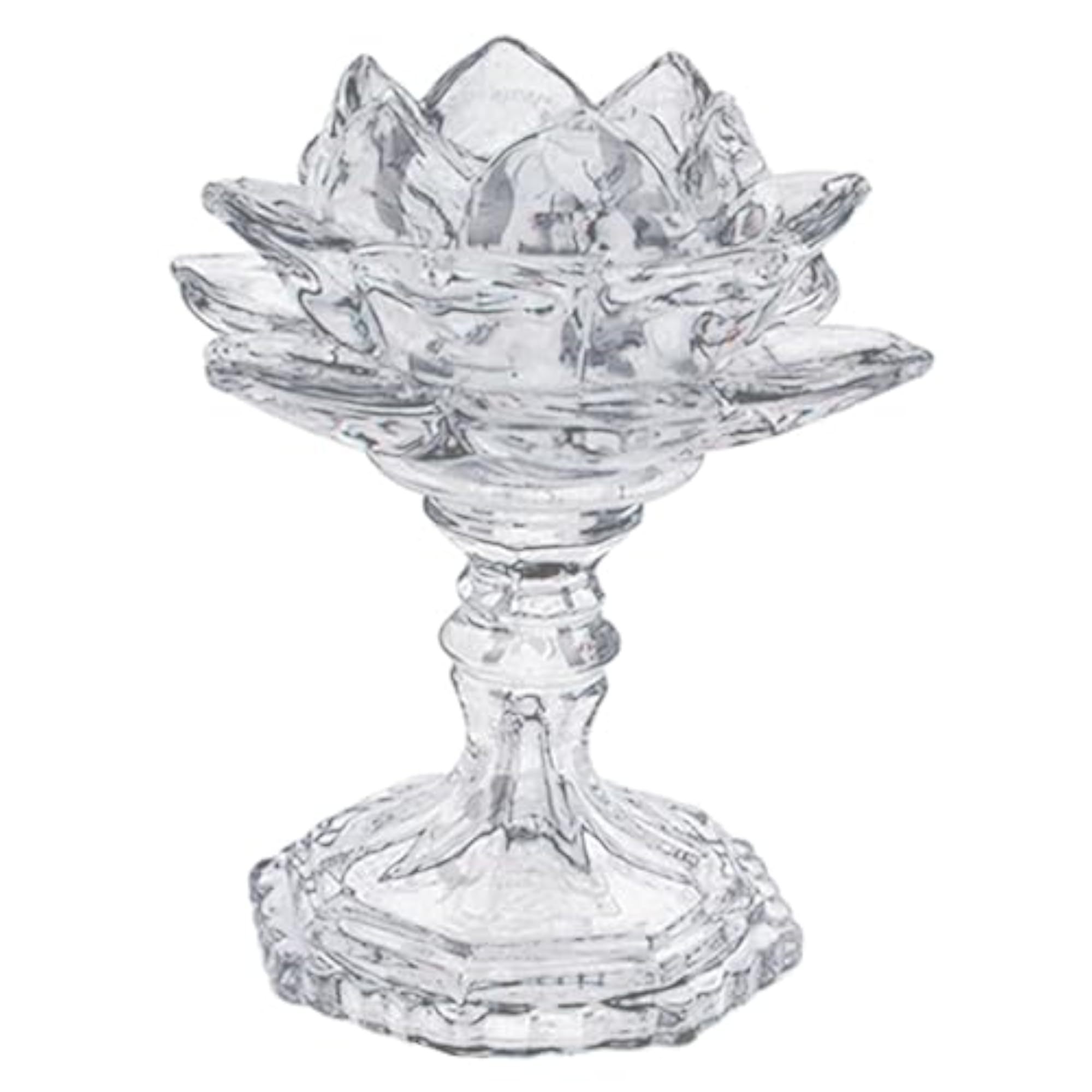 Clear Tea Light Holder Ornament for Table Christmas