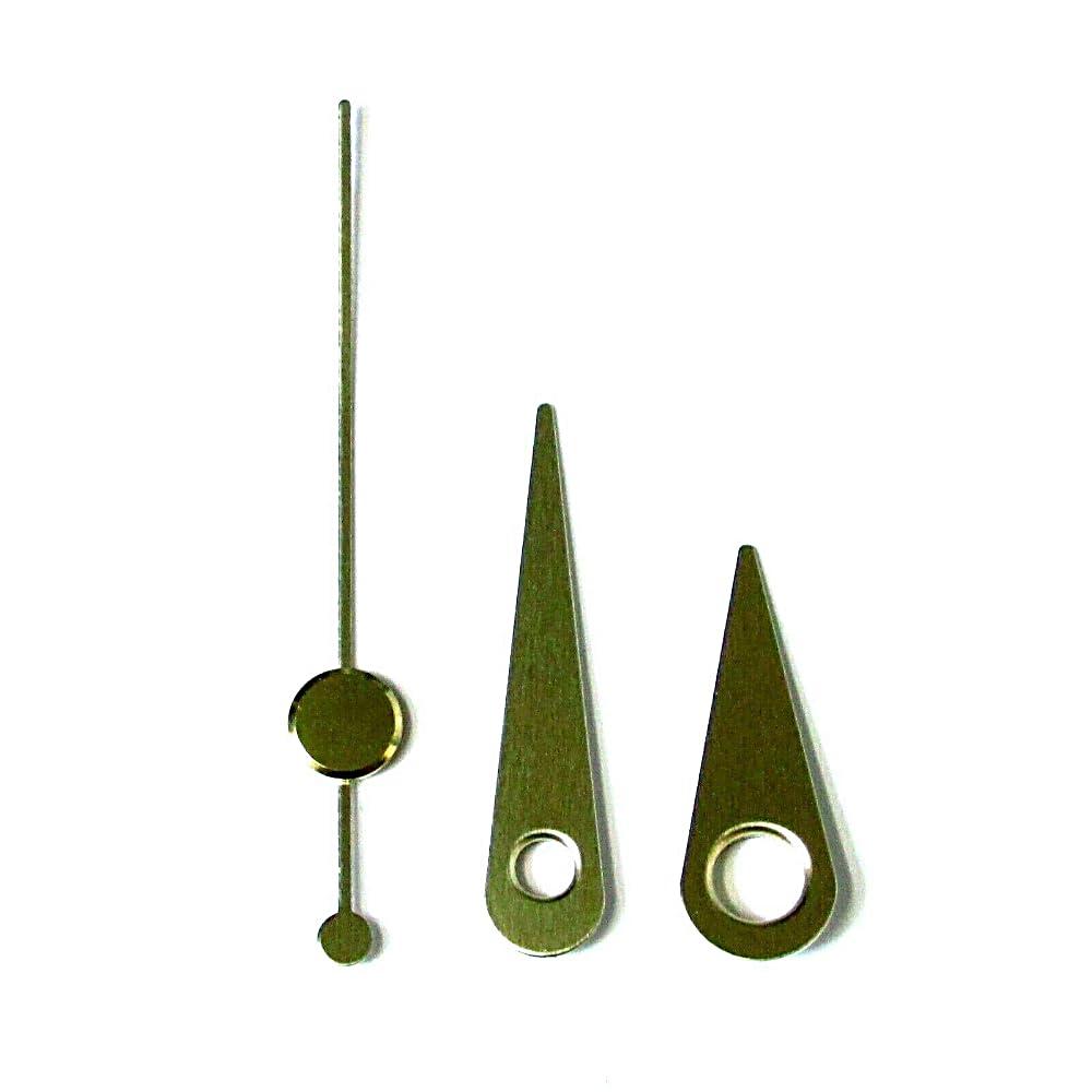 Dans Clock Shop Gold Replacement Metal Press Fit Clock Hands Compatible With Chinese Quartz Mechanism Diy Repair 29Mm