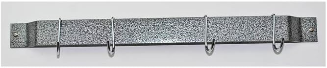 Rogar 24" Gourmet Bar Pot Rack in Hammered Steel