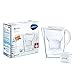 Brita Marella Kit Caraffa con 3 Filtri Maxtra+ Inclusi, Plastica San, Plastica, Bianco, 2,4 Litri
