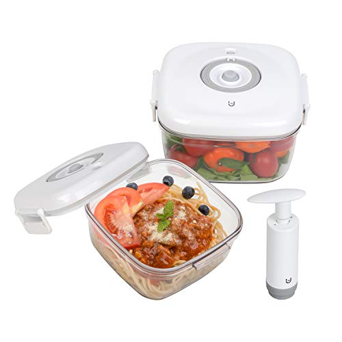 Vacuum Food Storage Containers with Lids, BPA Free Vacuum Seal Food Containers Set