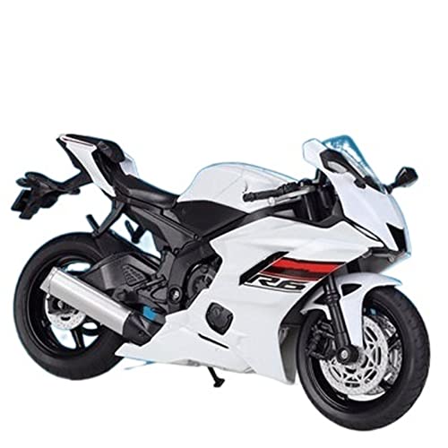 Cadeau moto de collection Yamaha YZF-R6 1:12 blanc, souvenir idéal pour motard