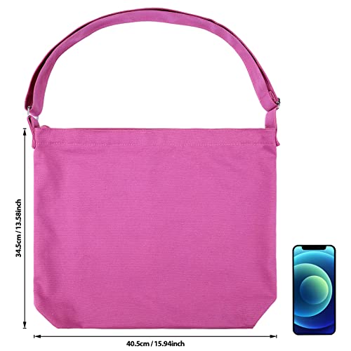 Image of Women's blank large Size Canvas Crossbody Tote Handbags Shoulder Bag Hobo Casual Tote Diy /gifts
