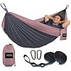 Kootek Camping Hammock, Portable Hammocks with Tree Straps & Attached Carry Bag, Camping Essentials Gear, Perfect for Outside Indoor Hiking Beach Backpack Travel