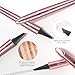 Magic Eyebrow Pencil, Waterproof Microblading Eyebrow Pen for Women with 4 Fork Tip for Natural-Looking Hair-Like Defined Brows Effortlessly (Brown)