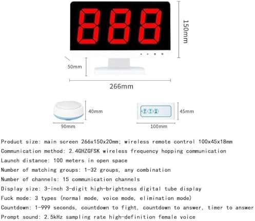 Gioco A Quiz Interattivo Senza Fili, con 10 Pulsanti E Telecomando, Perfetto per Giochi A Premi, attività Didattiche E Divertenti Eventi di Gruppo.