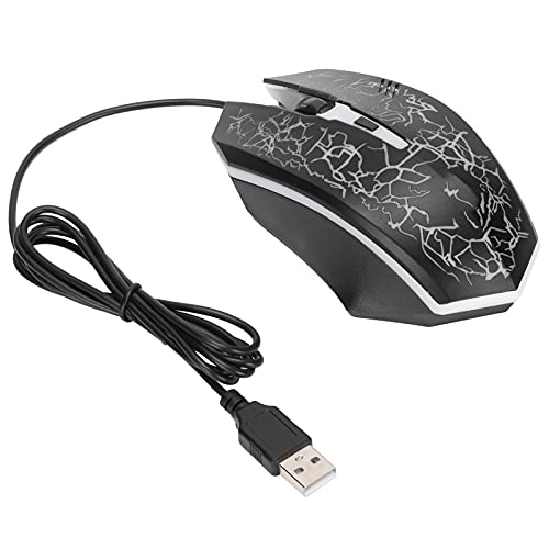 Cuifati Souris Filaire, Souris D'Ordinateur Optique USB avec Lumière Colorée et Plug Play, pour Wins X P Vista 7 8 10 PC Ordinateur de Bureau