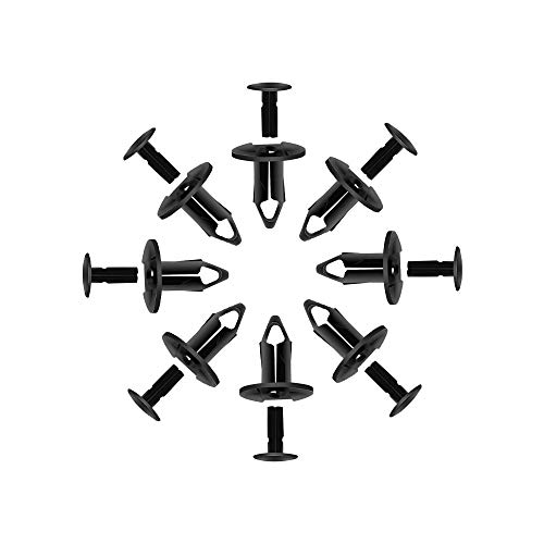 Kemimoto 100 Pcs 8Mm Plastic Push Rivets Car Clips Push-Type Nylon Bumper Fastener Rivet Expansion Screws Replacement Kit Compatible With Can Am Pioneer Auto Body #TOP1