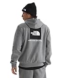 The North Face Men's Evolution Box NSE Hoodie - Sweatshirt with Performance Hood, Adjustable Drawcord, Kangaroo Hand Pocket, TNF Mid Grey Heather, Large