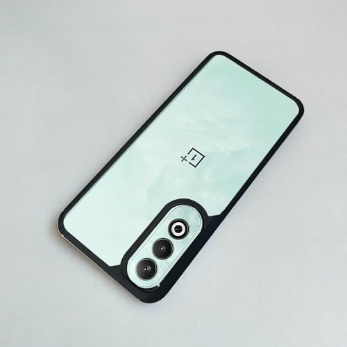 Image of AIBEX Crystal Clear Back Case Compatible with OnePlus Nord CE 4 Lite 5G Back Cover Case | 360 Degree Protection | Shock Proof Design | Transparent Back Cover (PC & TPU, Black)