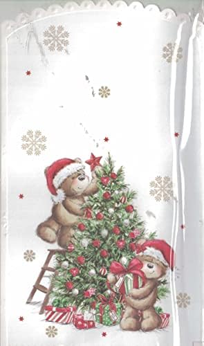 To Both Of You Christmas Card ~ To A Special Couple Happy Christmas ~ Xmas Bears & Umbrella Slim Card