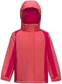 Girl's Waterproof Ski Jacket Kids Outdoor Windproof Fleece Lined Hooded Winter Coat Pink