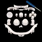 Xbox 360 White Full Parts Set (Thumbsticks, D-pad, Buttons, Triggers, Bumpers, Bottom Trim) for your controller (ABXY,Guide,Start, Back)