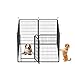 TIANTIANDIGITAL 8-Piece Heavy Duty Metal Playpen, Dog Fence, Pet Exercise Fence with Gate, 39.37 Inch High, for Indoor and Outdoor