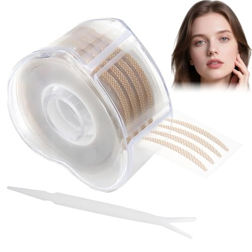 600 Stück Schlupflider Tapes Schlupflider Stripes Unsichtbar Augenlid Stripes Unsichtbar Eyelid Tape Schlupflider Stripes Hautfarbe Augenlid Lifting ohne OP
