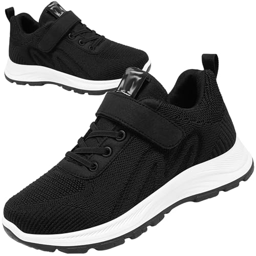 AZMAHT Chaussures Femme Pieds Larges Chaussures Orthopédiques Chaussure pour Pied Gonflé Basket Orthopedique Chaud Bottes Diabétiques Oedème Bouffi Pied,Noir,41/255mm