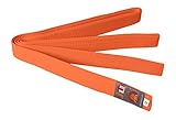 Ju-Sports Budogürtel - orange, Baumwolle I Kampfsport Gürtel Für Budo-Sportarten, Judo, Karate, Kickboxen uvm. I Ca. 4 cm breiter Martial Arts Gürtel I 320 cm