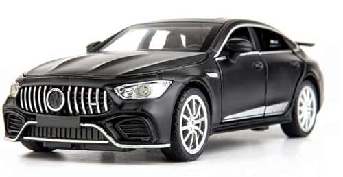 Image of BlackZone 1:32 Compatible for Mercedes AMG Benz GT63 Toy Car Metal Pull Back Diecast Car with Openable Door and Sound Light, Gifts Toys for Kids (Black)